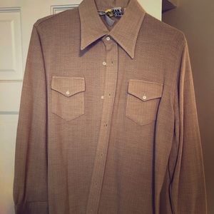 Men’s button down 1970’s vintage shirt